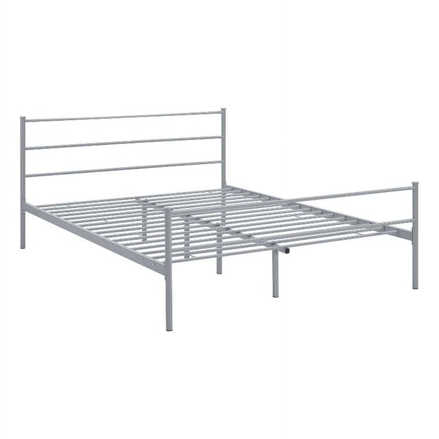 Modway Alina Powder Coated Sturdy Steel Queen Platform Bed Frame in Gray