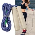 thumbnail image 2 of CSChome Skipping Rope Adjustable Flax Weaving Jumping Rope Long Rope Fat Burning Fitness Exercise for Adults and Children, 2 of 7