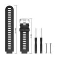 thumbnail image 2 of 20mm Two Tone Silicone Watch Strap Stylish Comfortable Universal Durable Breathable For All Occasions, 2 of 4