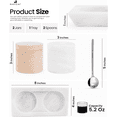 thumbnail image 3 of Radicaln Marble Salt Cellar with Lid and Tray 3 inches White and Verona Handmade Set of 2 Seasoning Jars For Kitchen Storage, Ideal Table Sugar Bowl and Salt Dish For Countertop, 3 of 6