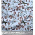 thumbnail image 1 of Soimoi Rayon Fabric Insect,Leaves & Flower Floral Decor Fabric Printed Yard 42 Inch Wide, 1 of 2