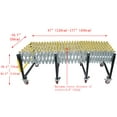 thumbnail image 2 of Retractable Conveyor Belt Conveyor for Loading Unloading Rollers Portable Expandable Conveyor 47" to 177", 2 of 12