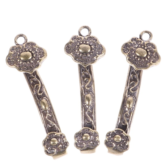3pcs Chinese Ruyi Jewelry Pendant Necklace Pendant Retro Keychain Pendant