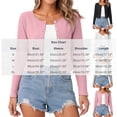 thumbnail image 4 of Brqkzdu Knit Cardigan Sweater for Womens Fall Long Sleeve Casual Button Down Cardigans Breathable Loose Comfy Lightweight Cardigan Outerwear, 4 of 9