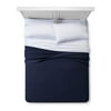 Fieldcrest Diamond Matelasse Midweight Cotton Queen: 96 Inches Length x 92 Inches Width Coverlet, Navy