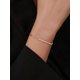 thumbnail image 1 of 1pc S925 Sterling Silver Handmade Geometric Shape Sparkling Gemstone Inlaid Bracelet, Jewelry For Daily Wear, Parties, And Special Occasions For Women, 1 of 5