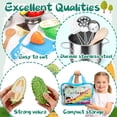 thumbnail image 5 of Caunedy Play Kitchen Accessories,Stainless Steel Play Pots Pans Sets for Kids,Apron,Chef Hat,Kitchen Set for Kids Ages 3-12 Girls Boys Gifts, 5 of 7