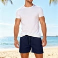 thumbnail image 4 of FRSASU Men's Swim Trunks with Mesh Lining Beach Bathing Suits Outdoor Sports Quick Dry Swimming Trunks with Pockets Navy, 4 of 9
