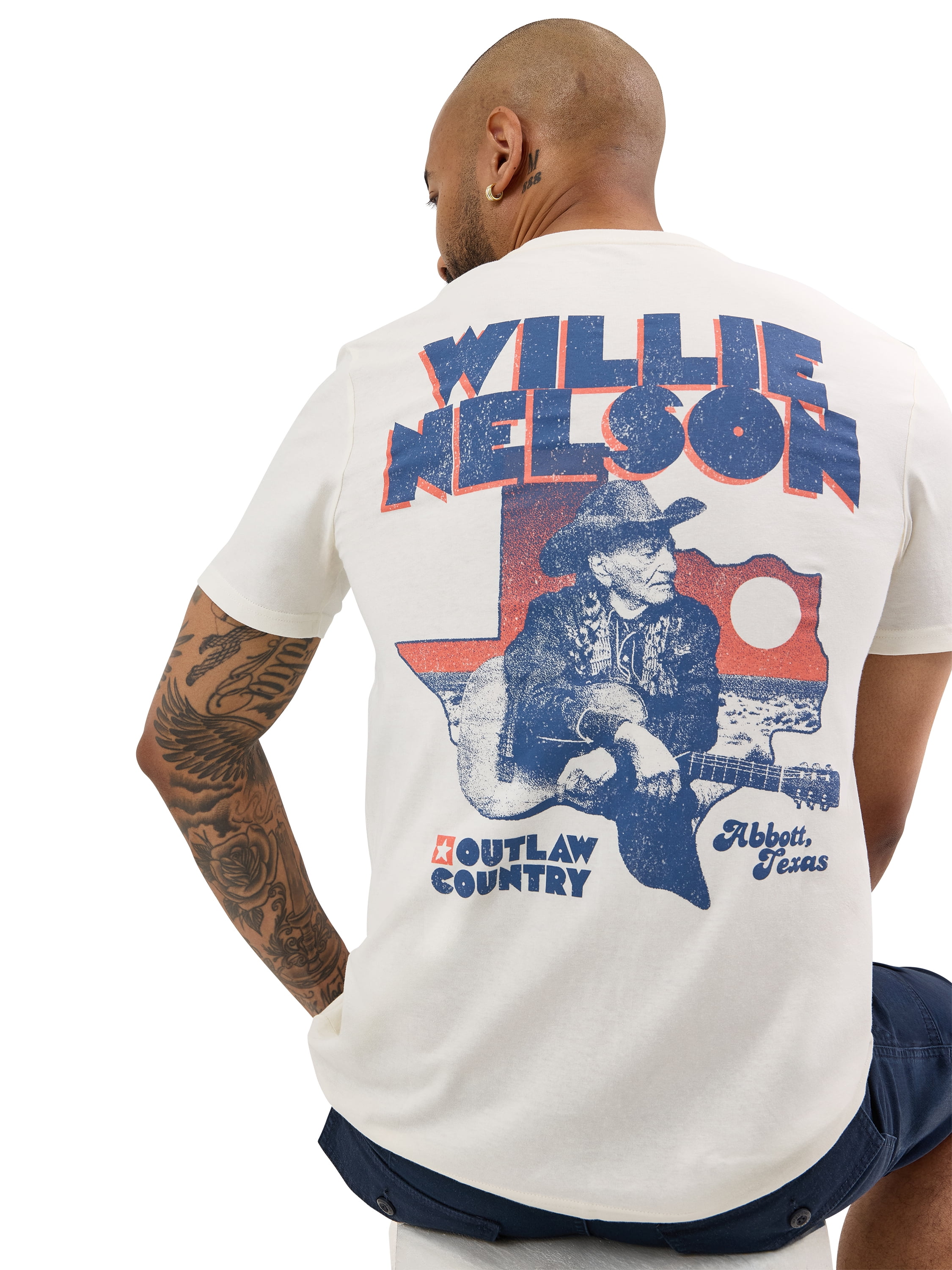 Wrangler® Men's Short Sleeve Willie Nelson Graphic Tee, S-3XL