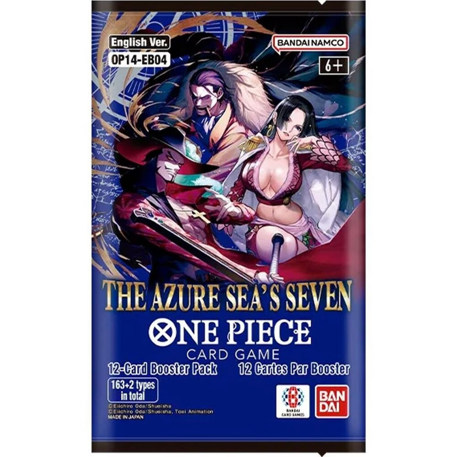 One Piece Card Game:   Azure Sea's Seven Booster Packs (OP-14)  Bundle of 6