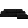 thumbnail image 6 of NBLDGT 106\" Oversized L-Shaped Sectional Sofa Modern Modular Cloud Couch with Deep Seating Upholstered Sofa for Living Room Bedroom, No Assembly Required, Black, 6 of 11