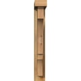 thumbnail image 2 of Ekena Millwork 4"W x 16"D x 28"H Balboa Block Rough Sawn Bracket w/ Offset Brace, Western Red Cedar, 2 of 25