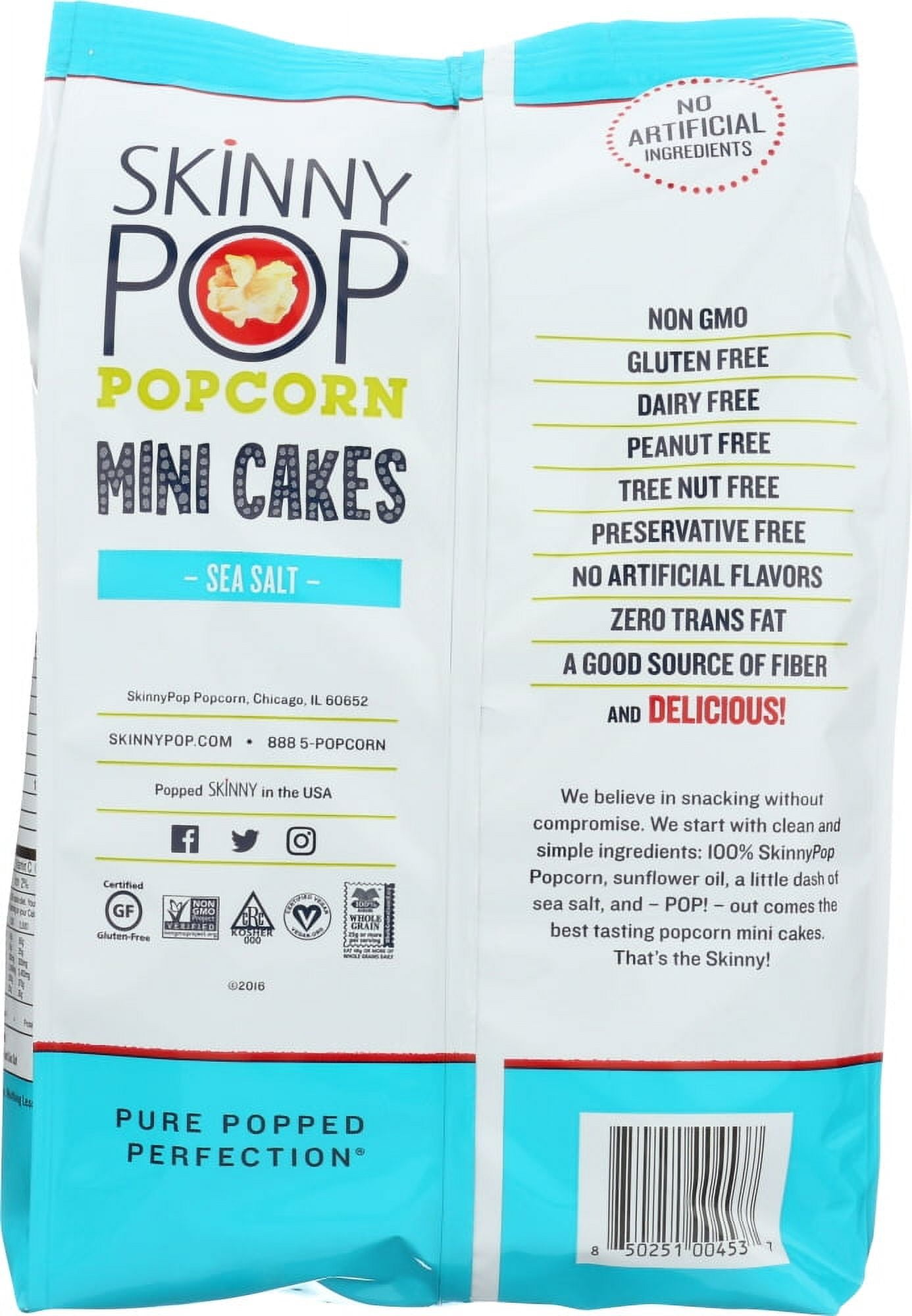 (4 pack) Skinny Pop Sea Salt Mini Cakes