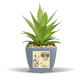 thumbnail image 1 of Rose Appareil Photo Style Agréable Faux Pot de Fleurs Ananas Mini Décor, 1 of 3