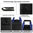 thumbnail image 3 of 30" Expandable Foldable Luggage Bag,Collapsible Suitcases with Wheels,Lightweight Rolling Duffle Bag for Travel, Moving, Home Storage, Blue/Trim, MEX, 3 of 10
