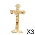 thumbnail image 1 of Cruz de escritorio Baoblaze decoración cristiana Manualidades 3 piezas, 1 of 8