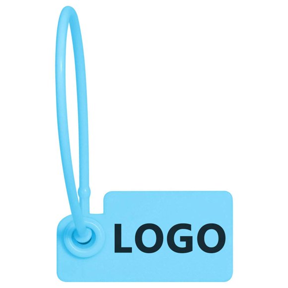 Pobsuier 100 Custom Hang Tag Plastic Garment Retail Security Clothing Bag Merchandise Shoe Product Logo Lables Tags 160mm/6.3"