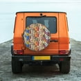 thumbnail image 6 of Naloa Funny Dogs Family PVC Leather Spare Tire Wheel Cover for Car Truck SUV Camper Trailer Universal Fit many size15 inch, 6 of 6
