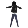 thumbnail image 2 of Sudadera con capucha y pantalones Vaqueros para muñecas BJD 1/6 Sunnimix Ropa de muñecas BJD de 11 pulgadas, 2 of 8