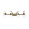 thumbnail image 1 of Duncan 4-Light Bath Vanity in Aged Brass with Clear Glass, 1 of 1