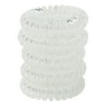thumbnail image 2 of (3 pack) Offray Clear 1 1/2 Inch Mini Coil Hair Ties / Hair Band, 5 Pieces, 2 of 9