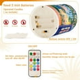 thumbnail image 5 of Yayeee Flameless Candles with Remote Flickering Battery Operated Multi Color Changing, Blue Window, 5 of 7