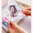 thumbnail image 4 of 40 Pocket Photo Album with 3 Rings Cloth Binder Cover Photo Collection Book 3Inch Card Organiser Folder Elastic Closure, 4 of 9