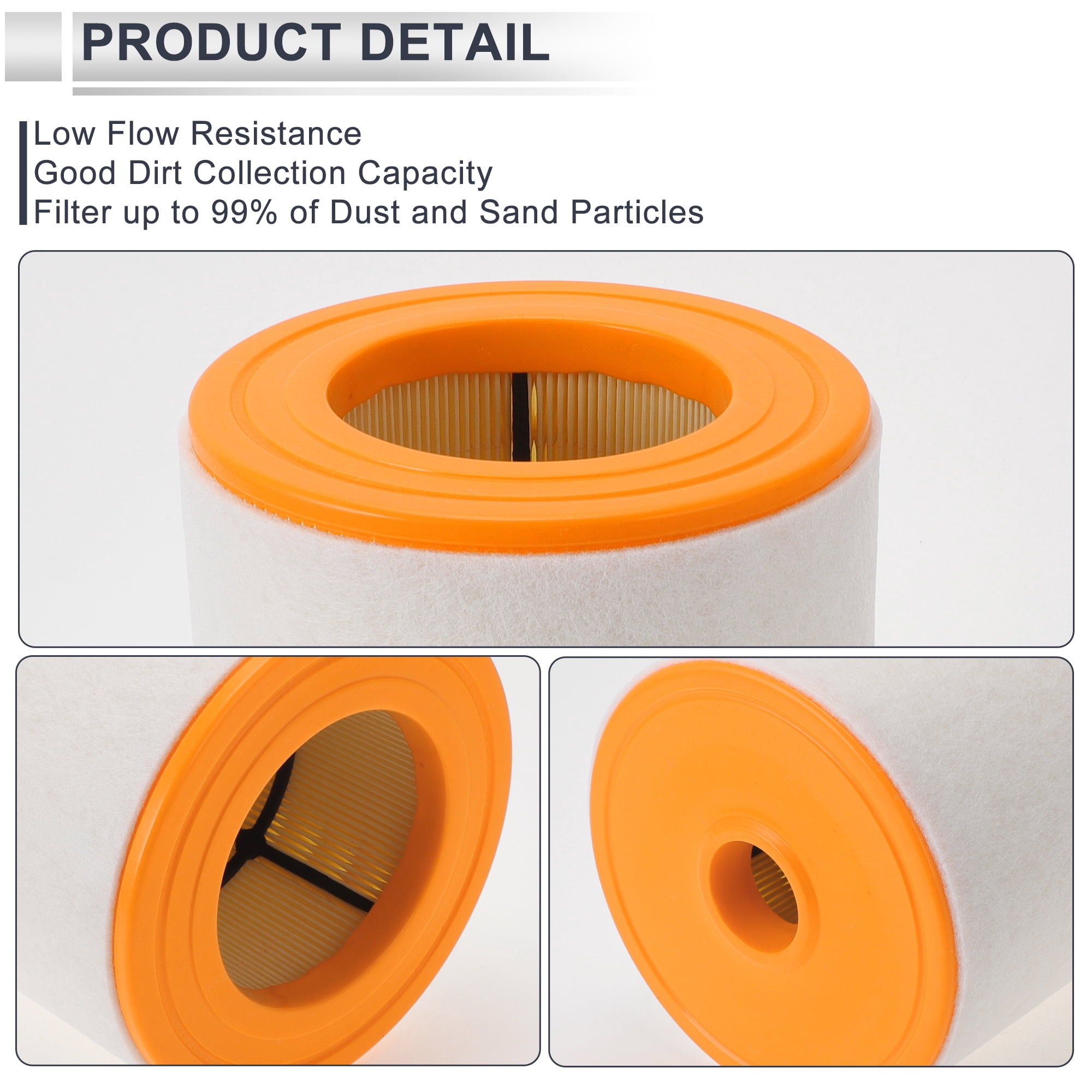 Unique Bargains Car Engine Air Filter for Audi A6 2.0L 2012-2018 Long Life Element
