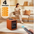 thumbnail image 4 of Dr.Infrared Heater DR998, 1500 W Sistema avanzado de Doble calefacción con humidificador y Ventilador de oscilación y Control Remoto, Cereza, 1, 4 of 5
