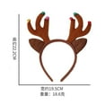 thumbnail image 1 of Diadema navideña con cuernos de alce y estrella de cinco puntas, adornos navideños para la cabeza, hebilla para la cabeza, gran oferta, 2023, 1 of 4
