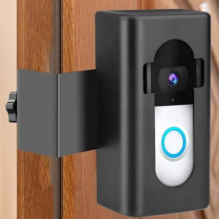 

Shldybc Theft Video Doorbell Mount Compatible Video Doorbell Bracket security Fixed Door Clamp Metal Bracket regulable No-Drill Mounting Bracket Wedge Adapter Holder Door Bell Bracket on Clearance