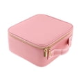 thumbnail image 3 of Milaget Travel Makeup Train Case with Mirror and Lights Cosmetic Bag Portable Pink, 3 of 9