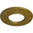thumbnail image 3 of Ekena Millwork 8"OD x 3 7/8"ID x 1/2"P Daniela Ceiling Medallion (Fits Canopies up to 3 7/8"), Hand-Painted Gold, 3 of 6