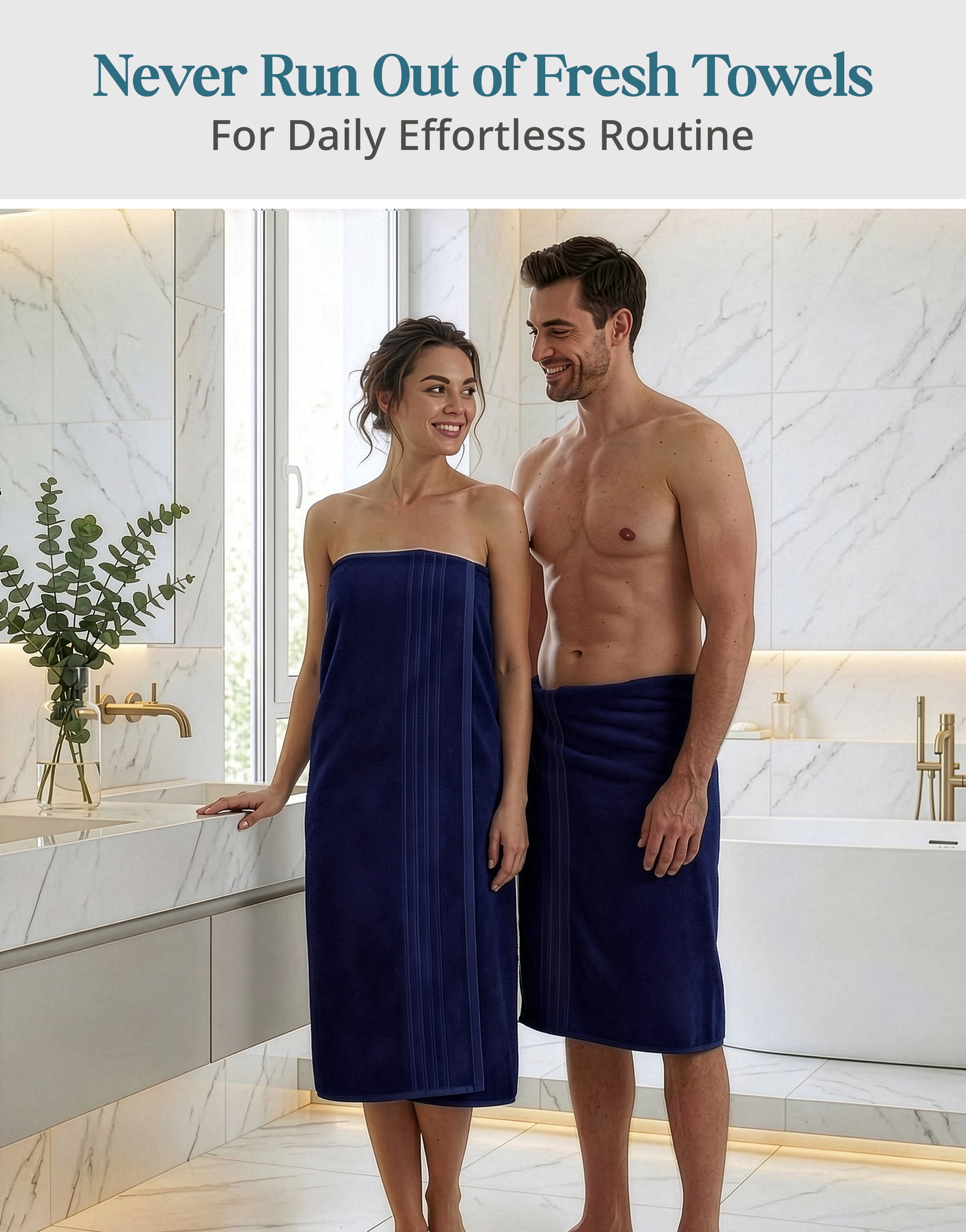 Casa Platino Bath Sheet 2 Pack - Large Bath Towels, Soft Bath Sheets, Quick Dry & Oversized, 36"x72", Great for Relaxing After a Shower - Navy