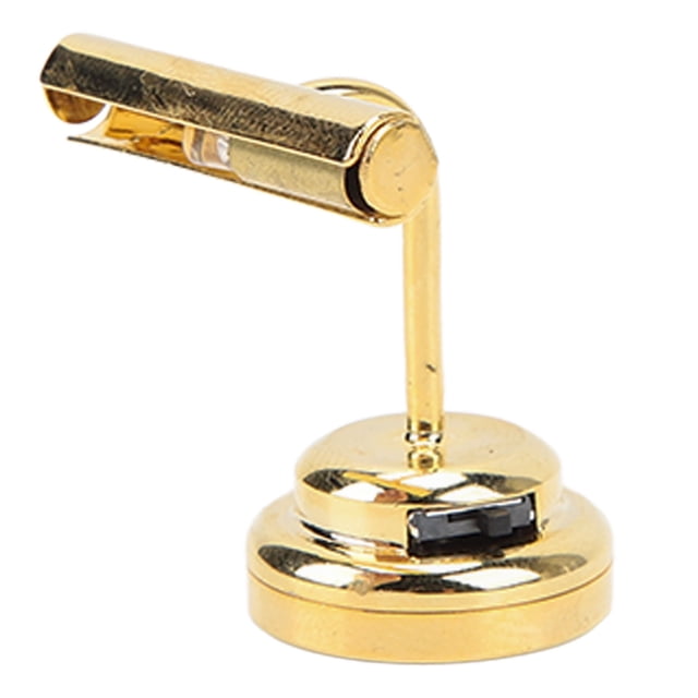 Lámpara de pared en miniatura para casa de muñecas elegante lámpara de pared para casa de muñecas con pilas base estable de metal LED para casa de muñecas 1/12 ANGGREK Otros