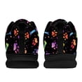 thumbnail image 7 of COEQINE Women Sneakers Puppy Footprint Tennis Shoes Fashion Sport Jogging Tennis Fitness Sneaker Black Sole Training Athletic Footwear, Colorful Paw Bone Splatter, 7 of 7