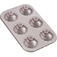 thumbnail image 1 of Madeleine Mold Cake Pan, 6-cavity Non-stick Spherical Shell Madeline Bakeware For Oven Baking (champagne Gold) (1pc), 1 of 5