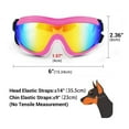 thumbnail image 4 of PETLESO Dog Sunglasses Dog Goggles for German Shepherd Easy to Wear Motorcycle - Pink, 4 of 7