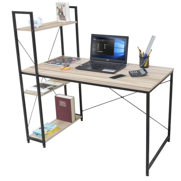 Escritorio Minimalista Topliving CON Repisas Fácil de Armar