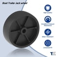 thumbnail image 2 of TOWKING 1200lbs 6inch Boat Trailer Jack Wheel, Wheel Replacement for Jack, 2 of 7