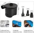 thumbnail image 6 of B-Qtech Battery Powered Electric  Air Pump for Inflatables – Portable Quick-Fill Inflator/Deflator with 3 Nozzles for Summer Pool Toys, Air Mattress & Camping, 6 of 9