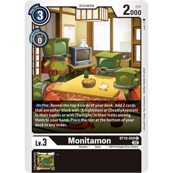 Digimon Xros Encounter Common Monitamon BT10-058