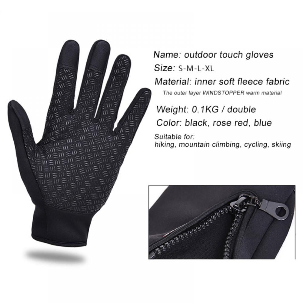 Gants De Sport Chauds Impermeables SUQ - Écran Tactile Antidérapants Pour Course Hiver Hommes Femmes