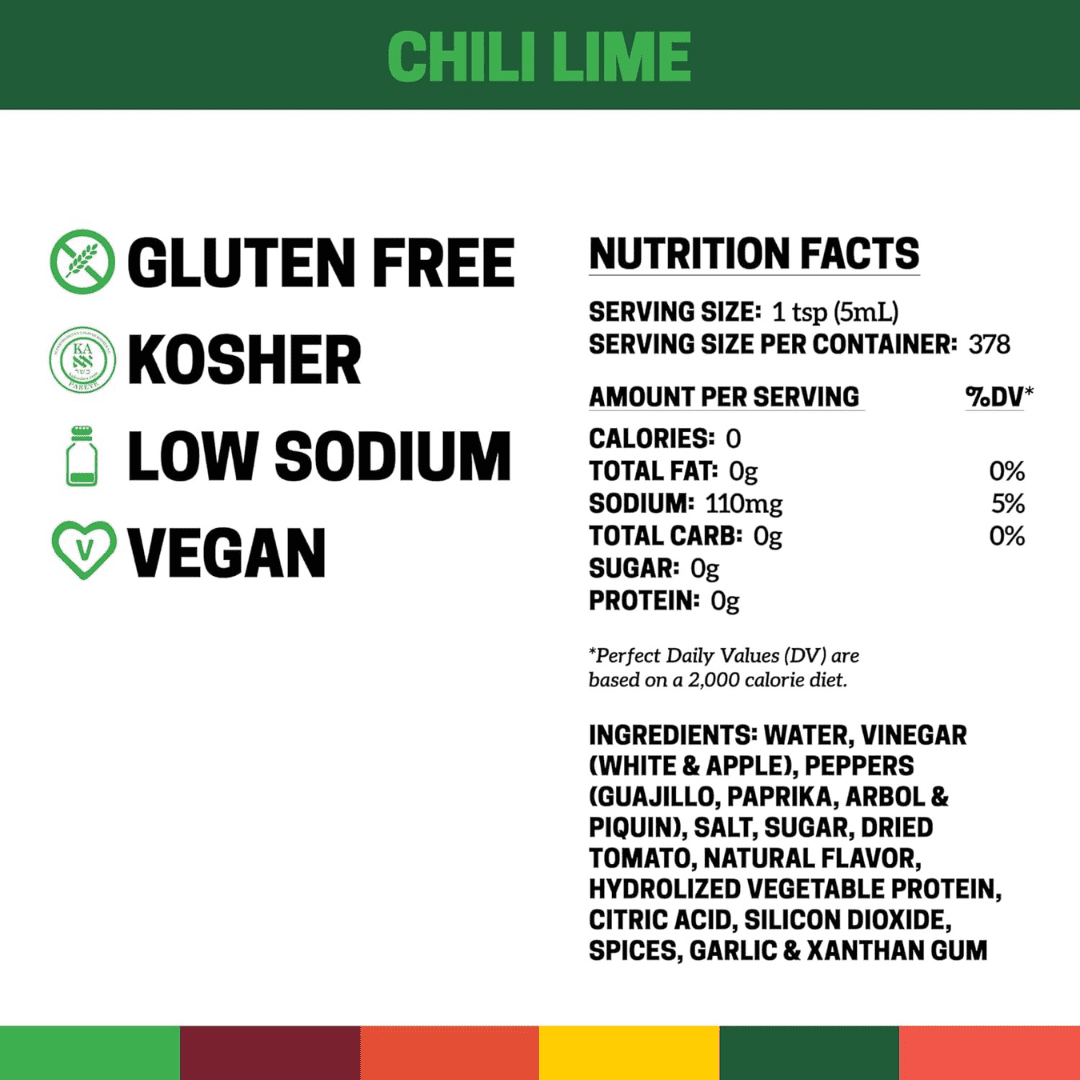 Cholula 64 fl. oz. Chili Lime Hot Sauce - 4/Case