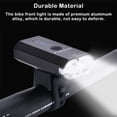 thumbnail image 3 of Bicycle Front Light USB Bike 85 Degree Safety Display Rechargeable Flashlight 4 Modes Headlight 400lm Flashing Lamp Riding, 3 of 6