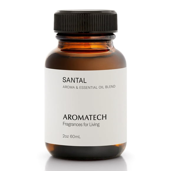 AromaTech Huile Aromatique de Santal de Qualité Supérieure – Fragrance d'Intérieur Invitante et Polyvalente avec des Notes de Bois de Santal, de Papyrus Cuiré et de Voiture