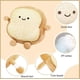 thumbnail image 3 of Almohada de pan tostado, divertida almohada de peluche con forma de pan, pequeña, 3 of 5