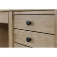 thumbnail image 4 of Modern Wood Double Pedestal Desk Wood Desk Fully Assembled Light Brown, 4 of 14