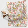 thumbnail image 6 of Pofeuu Tropical Pink Flamingo Pineapple Print Puppy Blanket,Dog Blankets,Pet Blanket Cozy Cat Blankets for Indoor Cats, Fuzzy Pet Blanket for Kitten Doggy Dog Blankets-Medium, 6 of 8