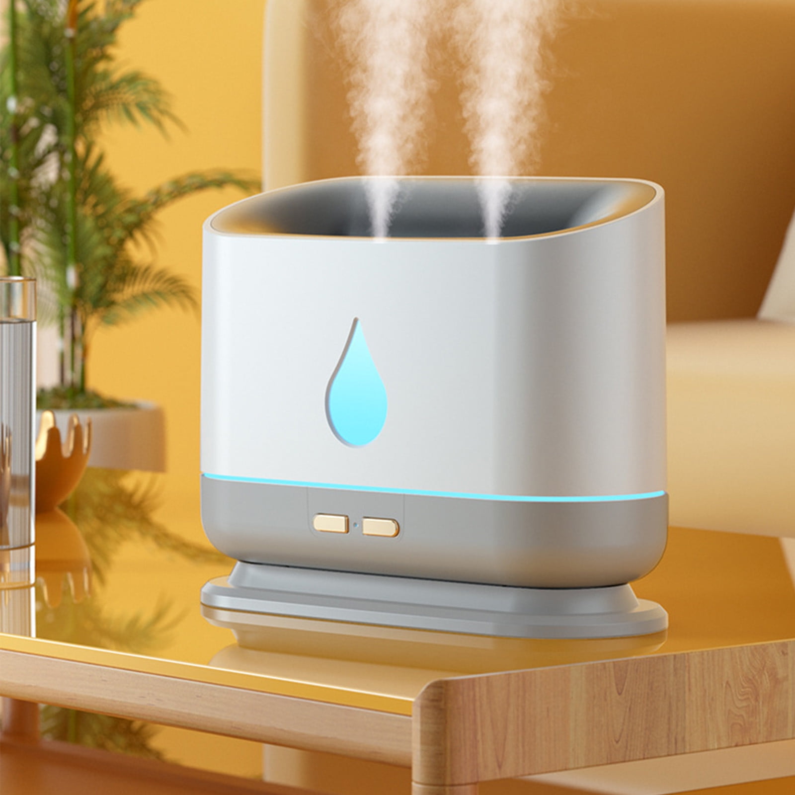 RAPOBRIX 1L Warm Mist Humidifier for Bedroom/Home - Essential Oil Diffuser